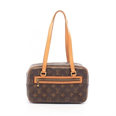 LOUIS VUITTON Cite MM Shoulder Bag M51182 Monogram canvas leather Brown Used LV