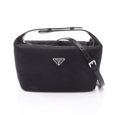 PRADA Cheri Re-Nylon crossbody Shoulder Handbag Nylon leather Black NEW Women