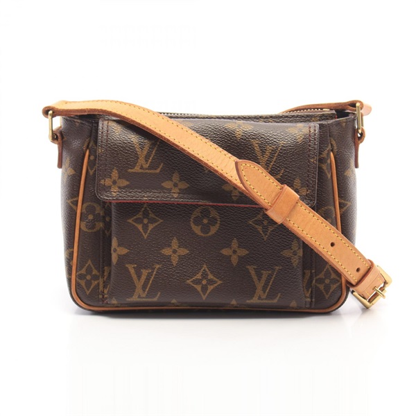 LOUIS VUITTON Vivacite PM Shoulder Bag M51165 Monogram canvas leather Brown Used