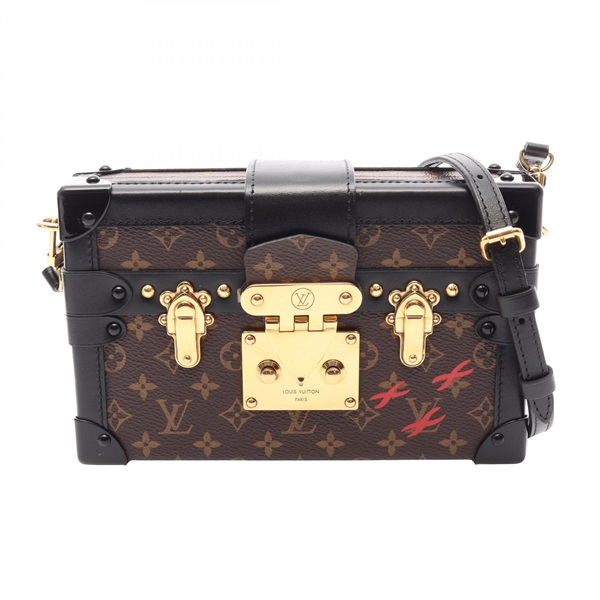 LOUIS VUITTON Petite Malle crossbody Shoulder Bag M45943 Monogram leather used