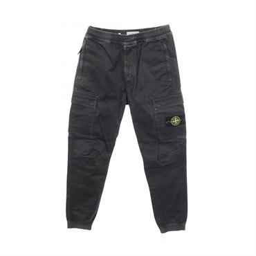 STONE ISLAND Wash Finished Cargo Pants Trousers #28 cotton Black Used mens