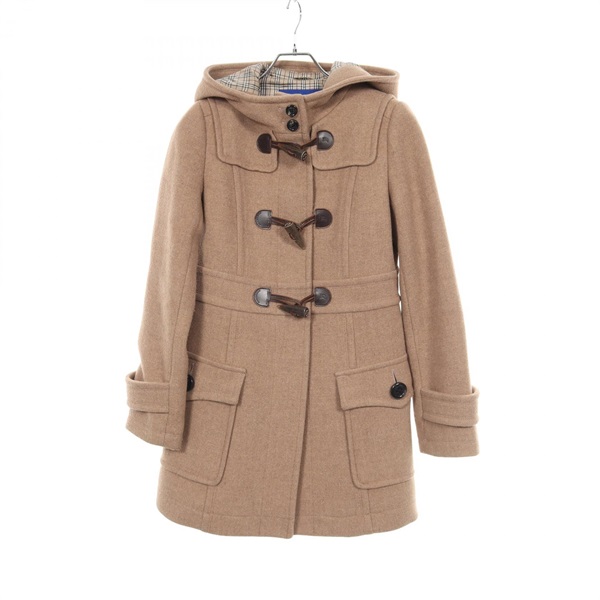 BURBERRY BLUE LABEL Duffel Coat E1B08-407-40 wool Beige Used Women size 38