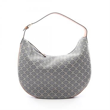 CELINE Triomphe LULU Large Shoulder Handbag 123132U2807PM canvas leather NEW