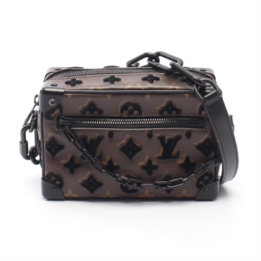 LOUIS VUITTON Mini Soft Trunk Shoulder Bag M68970 Monogram Tuftage Brown Used LV