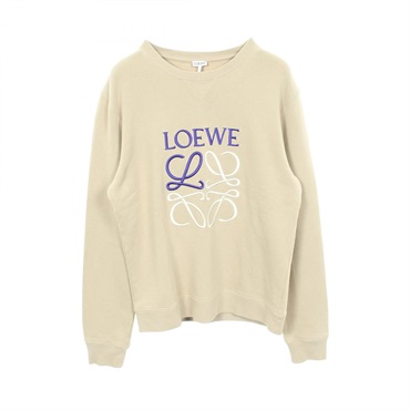 LOEWE Anagram Embroidery Sweatshirt #M H526Y24X10 cotton Beige Used unisex