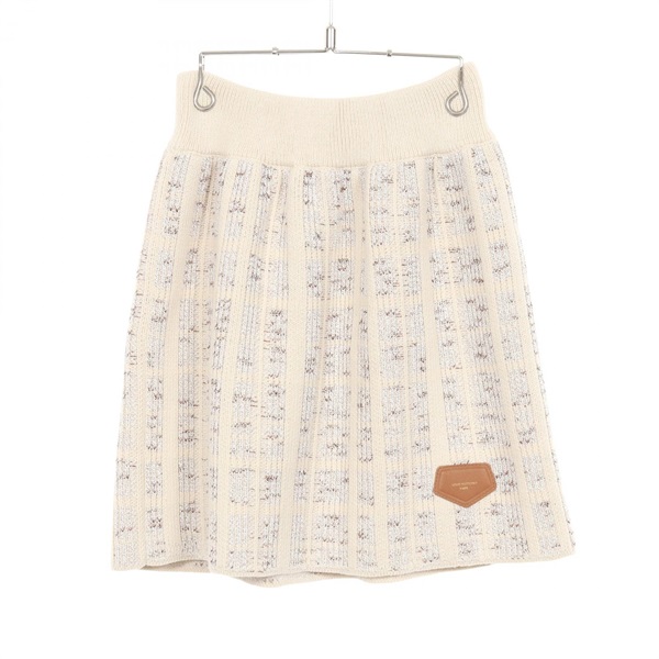 LOUIS VUITTON Tweed knit Mini Skirt RW242WW MUV FRKZ08 cotton cashmere Used #M