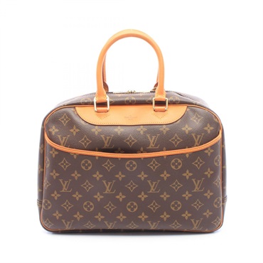 LOUIS VUITTON Deauville Bowling Vanity Handbag M47270 Monogram canvas Brown Used