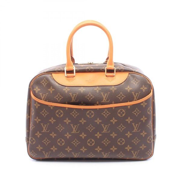 LOUIS VUITTON Deauville Bowling Vanity Handbag M47270 Monogram canvas Brown Used