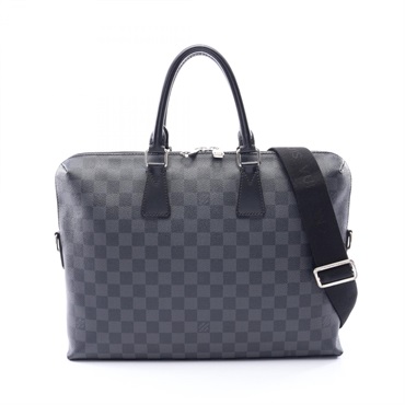 LOUIS VUITTON PDJ Porte Document Jour crossbody Briefcase N48224 Damier graphite