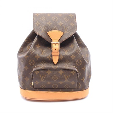 LOUIS VUITTON Montsouris MM Rucksack Backpack M51136 Monogram canvas Used Women