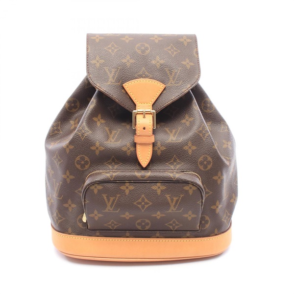 LOUIS VUITTON Montsouris MM Rucksack Backpack M51136 Monogram canvas Used Women