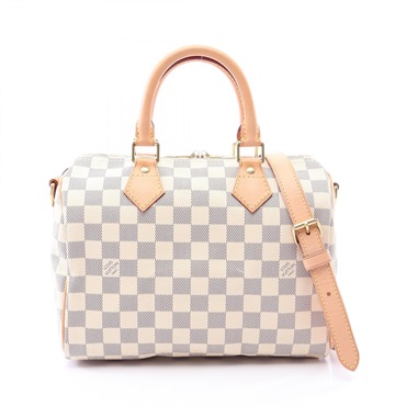 LOUIS VUITTON Speedy 25 Bandouliere crossbody Handbag N41374 Damier Azur used