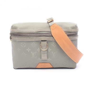 LOUIS VUITTON Messenger PM Shoulder Crossbody Bag M43889 Monogram Titanium Used