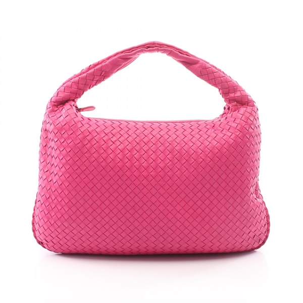 BOTTEGA VENETA Intrecciato Shoulder hand Bag 115654 leather Pink Used Women