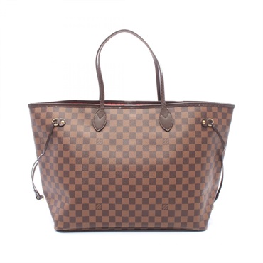 LOUIS VUITTON Neverfull GM Shoulder Tote Bag N41357 Damier canvas Ebene Used LV