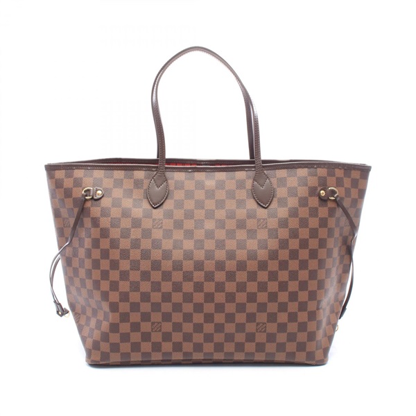 LOUIS VUITTON Neverfull GM Shoulder Tote Bag N41357 Damier canvas Ebene Used LV