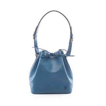 LOUIS VUITTON Petit Noe Shoulder drawstring Bag M44105 Epi leather Toledo Blue