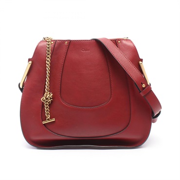 Chloe HAYLEY Shoulder hand Bag leather Red Used Women