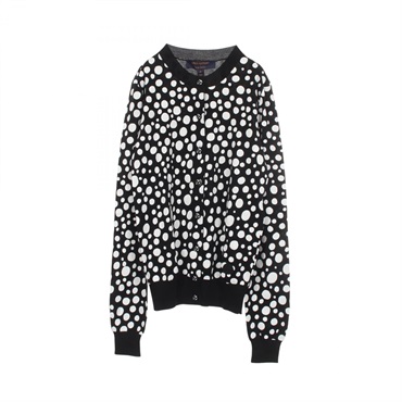 LOUIS VUITTON Yayoi Kusama Polka dot Cardigan RW231J YB7 FOKC09 cashmere silk #M