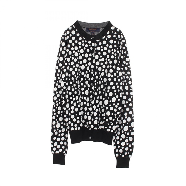 LOUIS VUITTON Yayoi Kusama Polka dot Cardigan RW231J YB7 FOKC09 cashmere silk #M