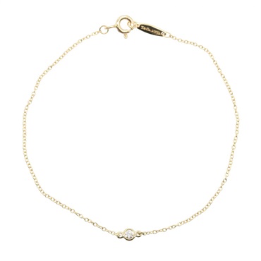 TIFFANY＆CO By the Yard Diamond Bracelet 18KYG Yellow Gold Clear Used Women