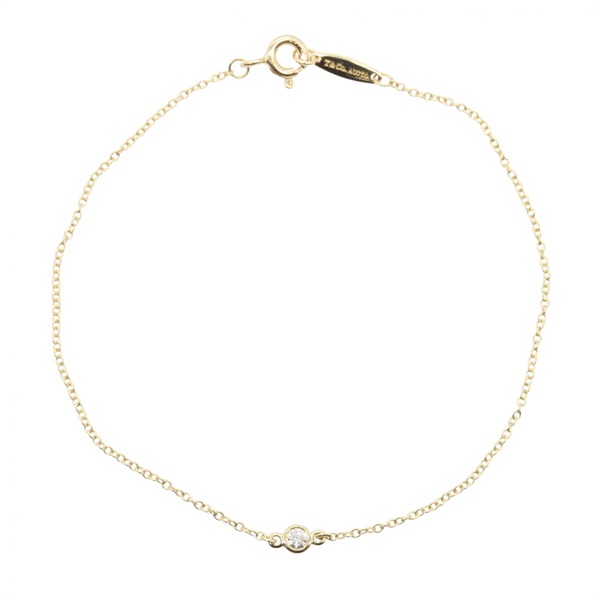 TIFFANY＆CO By the Yard Diamond Bracelet 18KYG Yellow Gold Clear Used Women