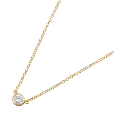 TIFFANY＆CO By the Yard Diamond Necklace Pendant 18KYG Yellow Gold Used women