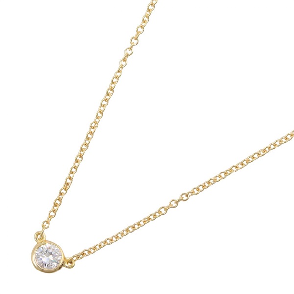 TIFFANY＆CO By the Yard Diamond Necklace Pendant 18KYG Yellow Gold Used women