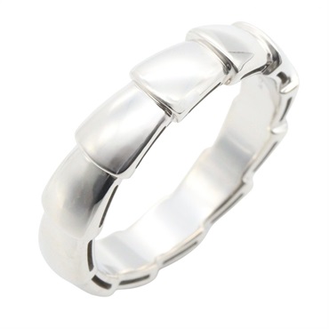 BVLGARI Serpenti Viper Ring 18KWG White Gold Used unisex US size 8 #58