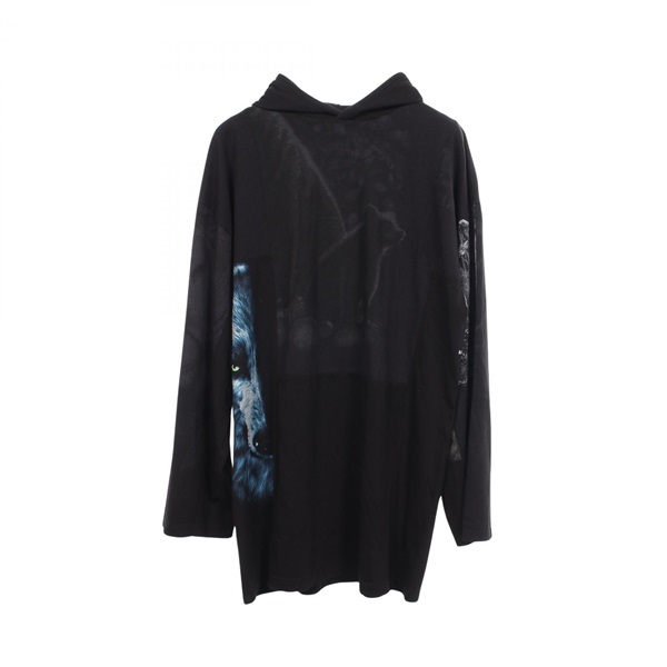 BALENCIAGA LIMITED EDITION 117 pieces Reconstruction Hoodie cotton Black Used #L