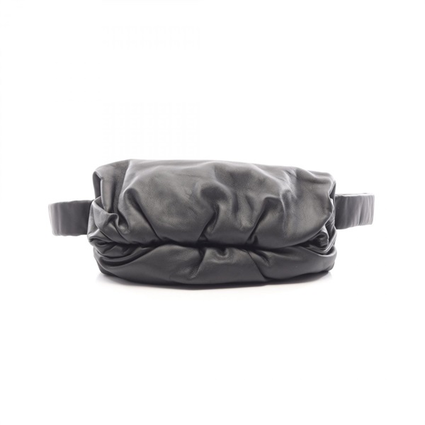BOTTEGA VENETA The Body Pouch Waist bum belt bag 629857 leather Black Used mens