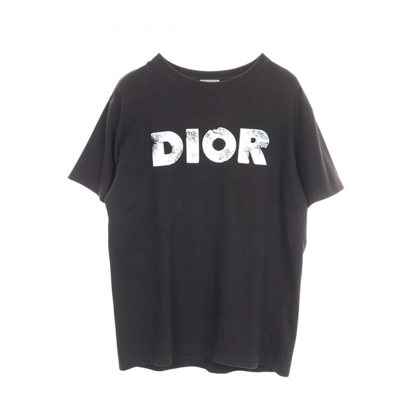 Christian Dior Daniel Arsham logo print T-shirt 023J615B0554 cotton BK Used #M