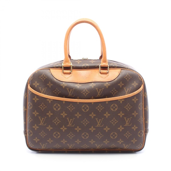 LOUIS VUITTON Deauville Bowling Vanity Handbag M47270 Monogram leather Brown