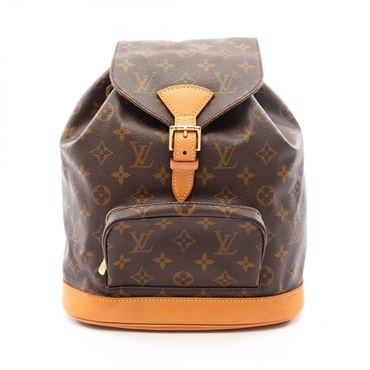 LOUIS VUITTON Montsouris MM Rucksack Backpack M51136 Monogram leather Used Women