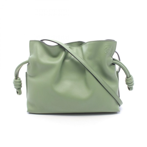 LOEWE Flamenco clutch mini Shoulder crossbody Bag A411FC2X17 leather Green Used