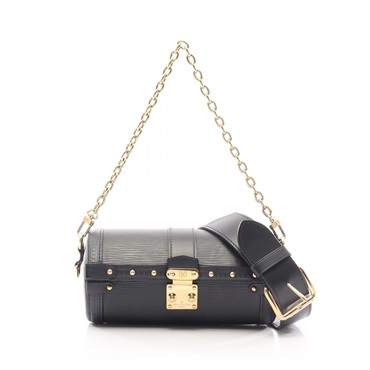 LOUIS VUITTON Papillon Trunk chain shoulder crossbody Handbag M58655 leather BK