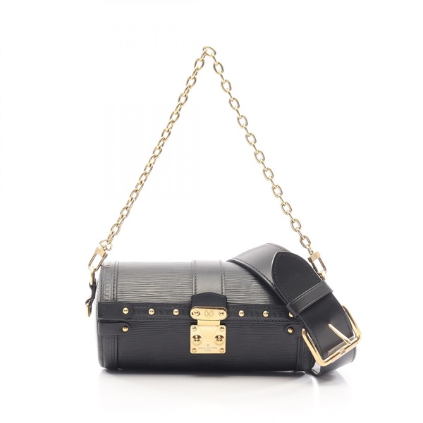 LOUIS VUITTON Papillon Trunk chain shoulder crossbody Handbag M58655 leather BK