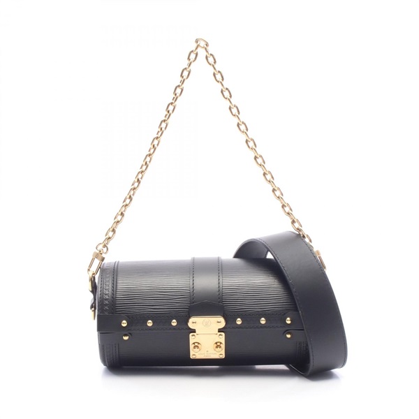 LOUIS VUITTON Papillon Trunk chain shoulder crossbody Handbag M58655 leather BK