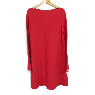 Valentino one piece dress M size tunic Rayon Red Used