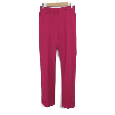 HERMES Pants trousers #34 wool Pink Used