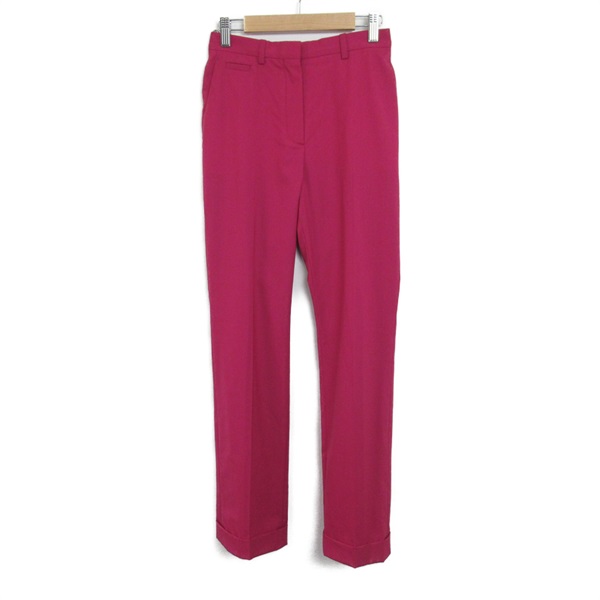 HERMES Pants trousers #34 wool Pink Used