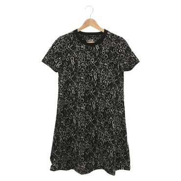 HERMES Cut dress one piece cotton Black Used Women size 34