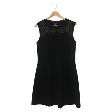 LOUIS VUITTON Dress one piece RW172W Rayon Black Used Women size M