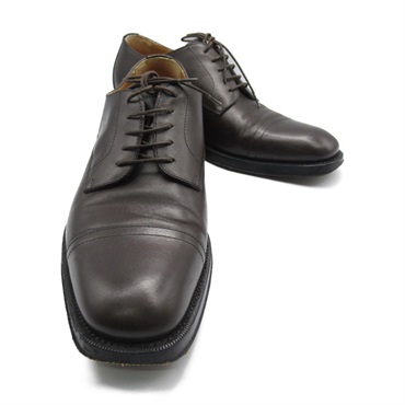 HERMES men's leather shoes Brown Used mens size 40 1/2