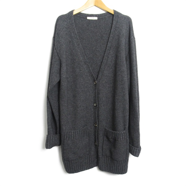 CELINE Celine cardigan Grey knitwear jacket wool Gray Used Women size S