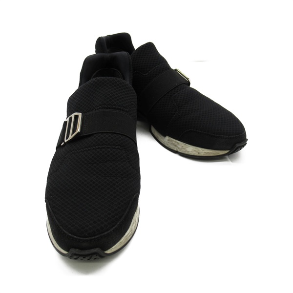 HERMES Sneakers Shoes 1922157 canvas Black Used Women size 36