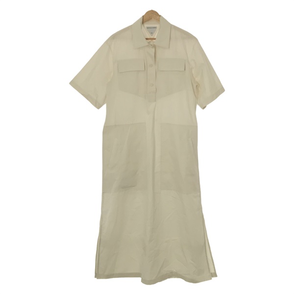 BOTTEGA VENETA one piece shirt dress #36 short sleeves cotton White Used