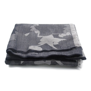 CHANEL Stall Stall Cashmere Navy Used Women