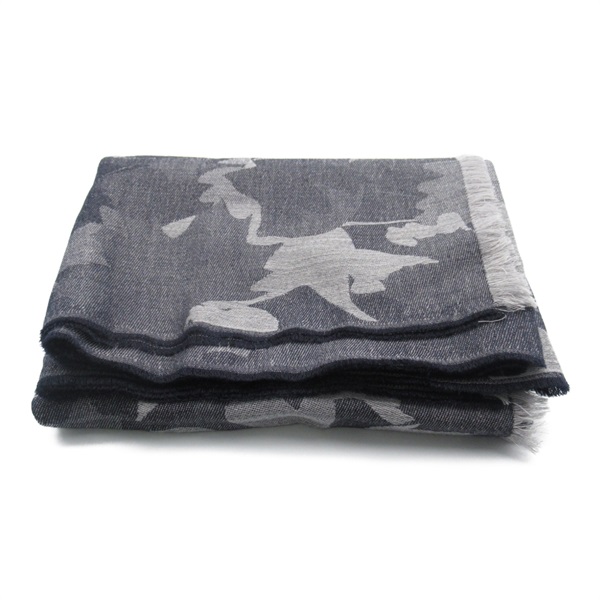 CHANEL Stall Stall Cashmere Navy Used Women