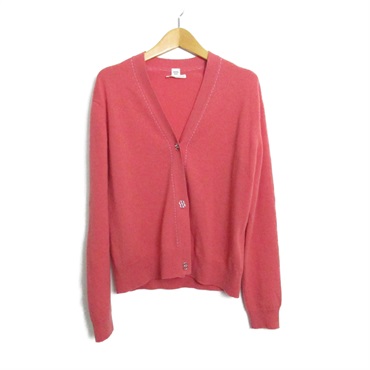 HERMES cardigan #36 knitwear Cashmere Pink Used